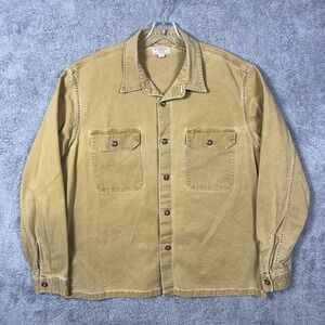 Wallace & Barnes Shirt Jacket Men 2XL XXL J Crew Camp Duck Canvas Shacket J6069